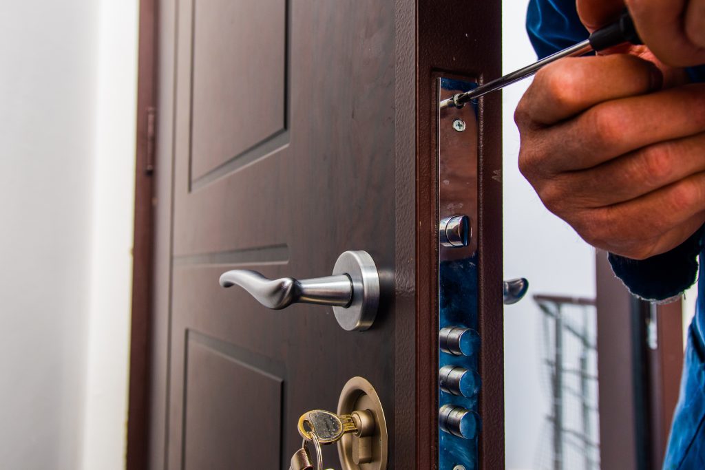 Workman standing near the door